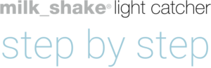 milk shake light catcher step by step logo